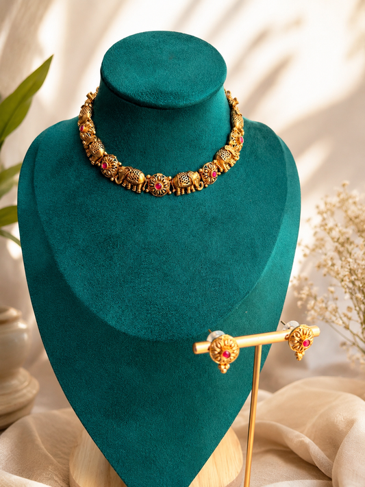 Gaja Pushpa Necklace